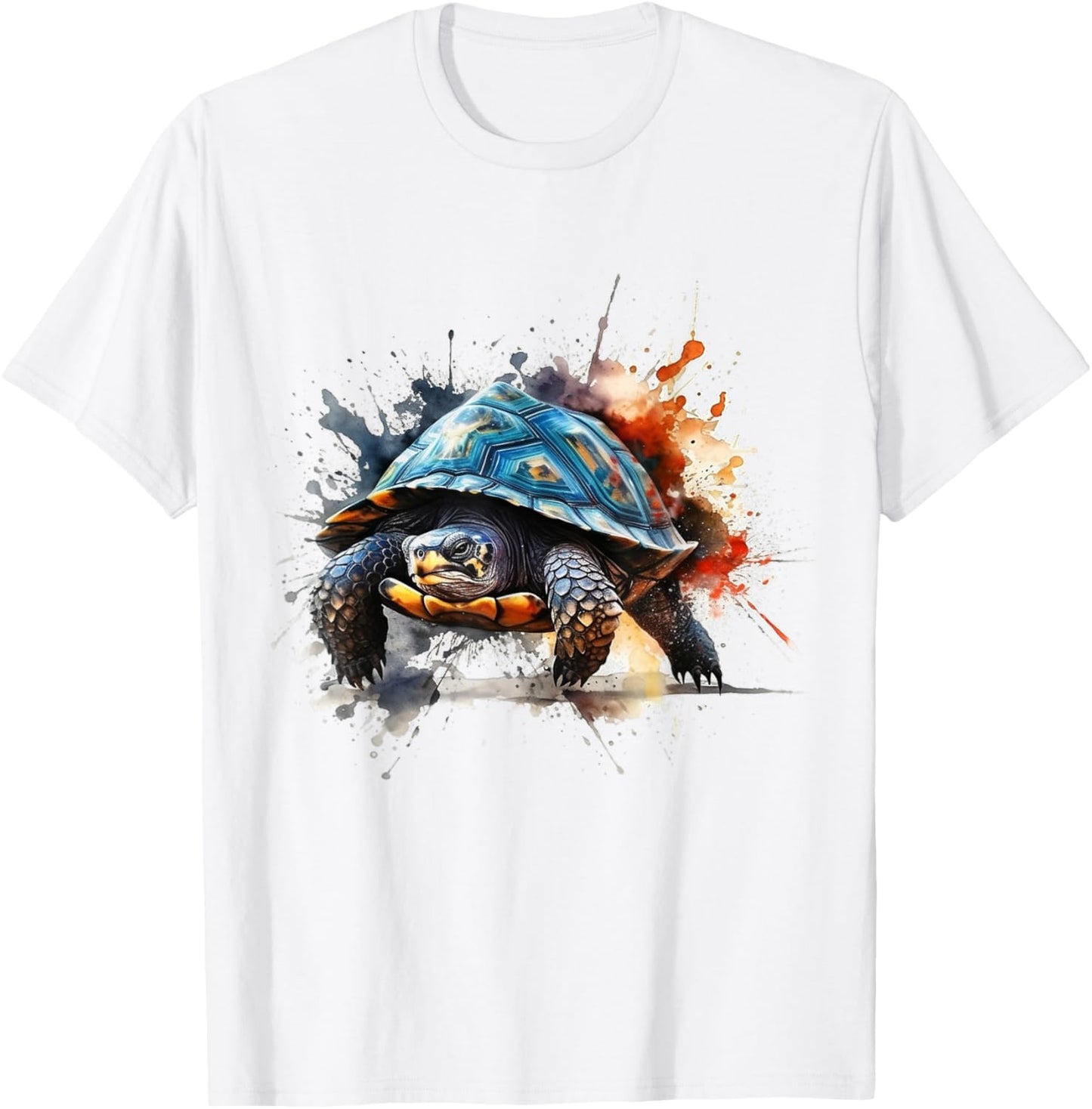 Turtle Artwork - Art Animal Turtle T-Shirt - T-Shirt | White