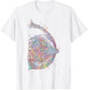 Breast Anatomy Watercolor Breast Cancer Medical T-Shirt - T-Shirt | White