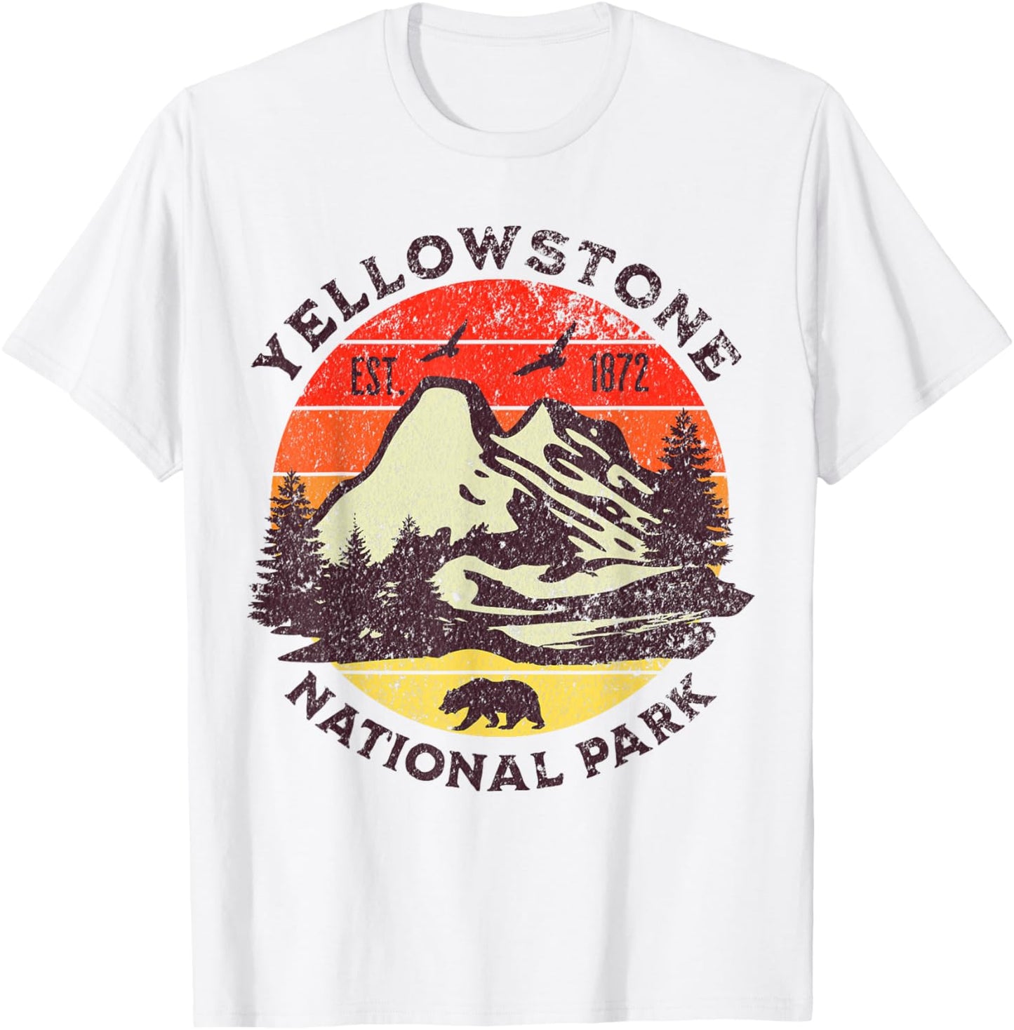 Yellowstone National Park T-Shirt - T-Shirt | White