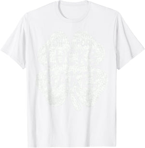 Oh For Lucks Sake St patricks Day Irish Shamrock Top T-Shirt - T-Shirt | White