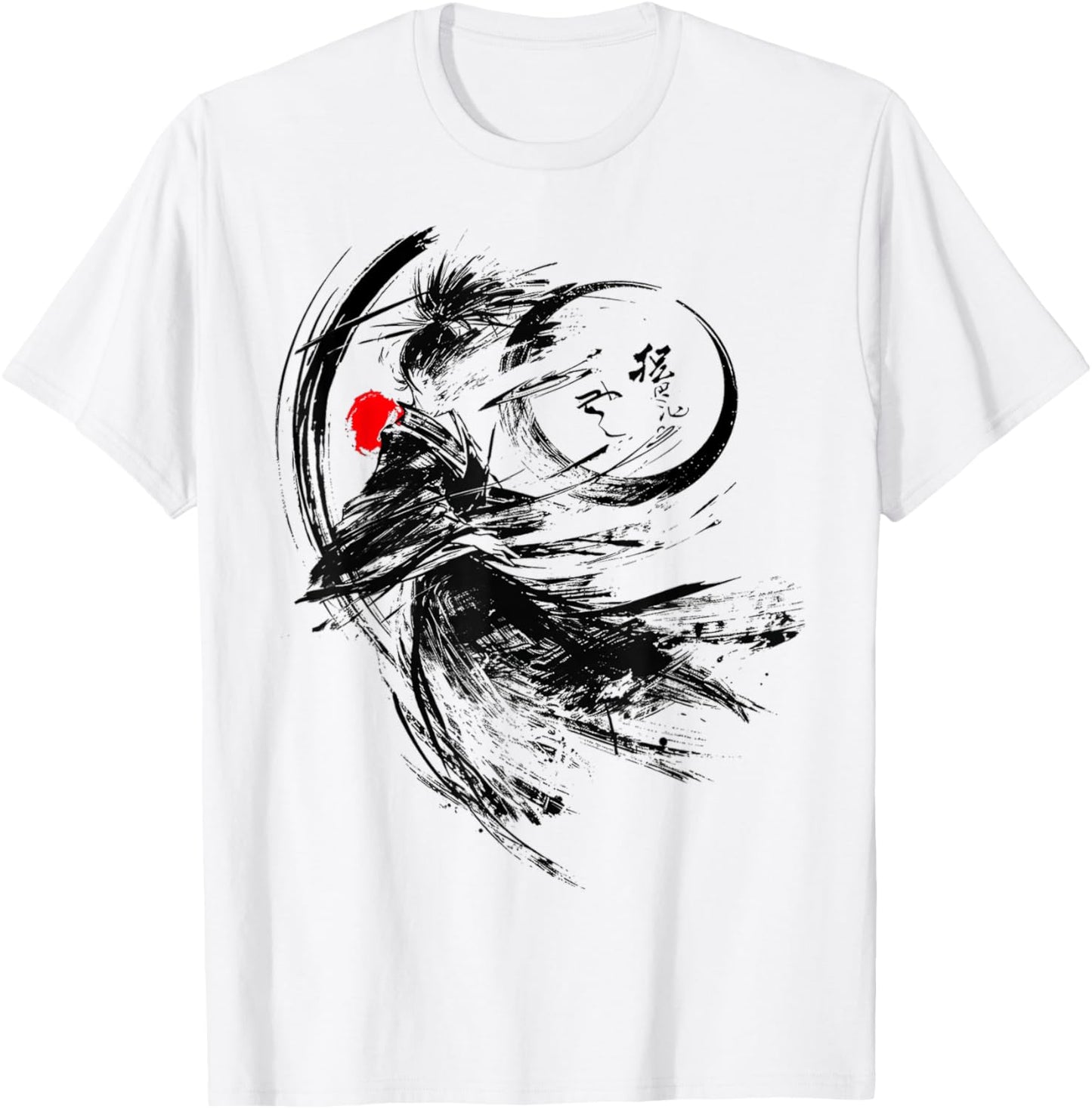 Anime Abstract Art Human Men Drawing Graphic Anime T-Shirt - T-Shirt | White