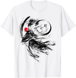 Anime Abstract Art Human Men Drawing Graphic Anime T-Shirt - T-Shirt | White
