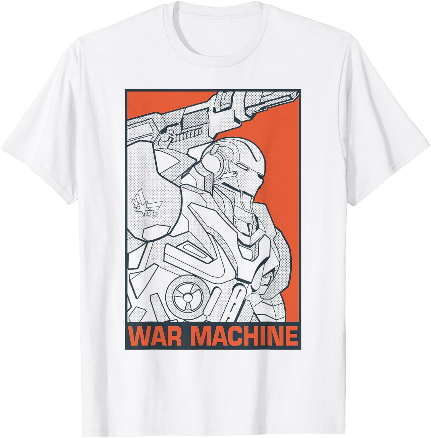 Marvel Avengers Endgame War Machine Pop Art Graphic T-Shirt - T-Shirt | White