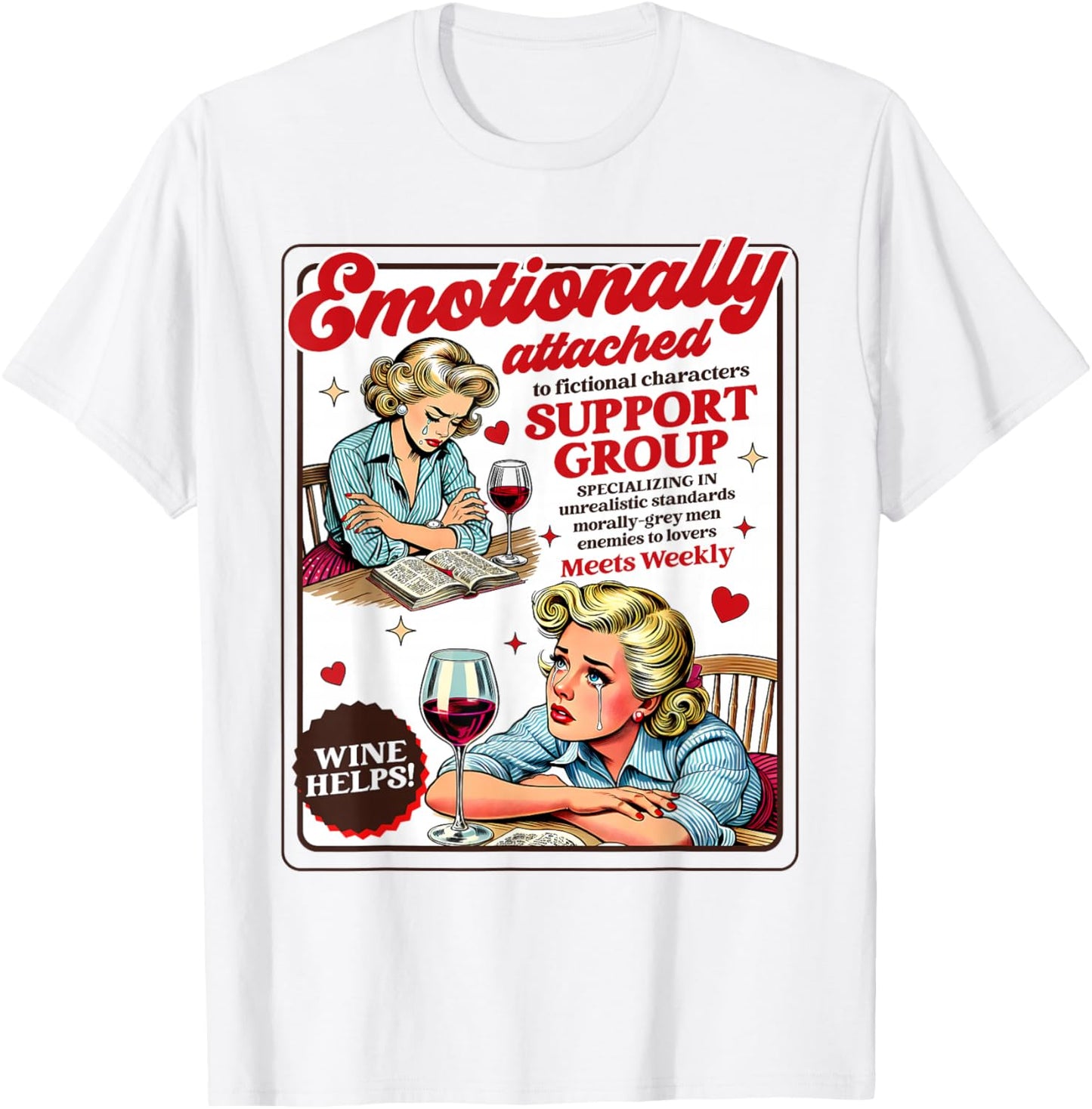 Smut Reader Spicy Romance Emotionally Attached Smut Reader T-Shirt - T-Shirt | White
