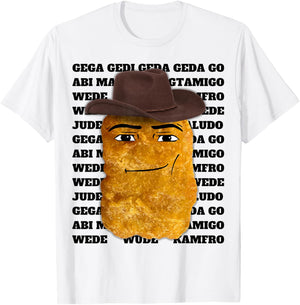 Cowboy Chicken Nugget T-Shirt - T-Shirt | White