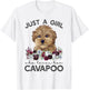 Cavapoo Shirt Dog Gifts Just A Girl Who Loves Her Cavapoo T-Shirt - T-Shirt | White