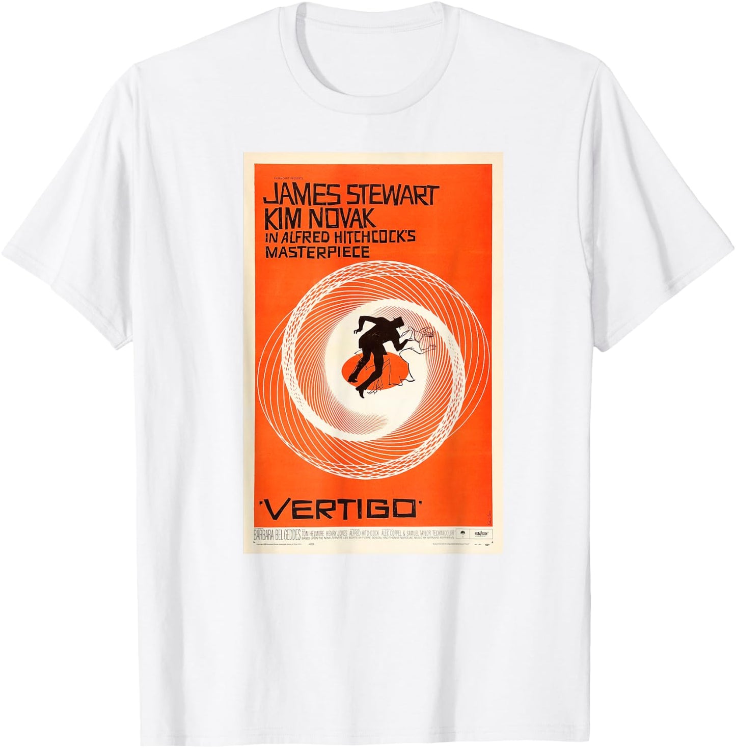 Vertigo Movie Poster T-Shirt - T-Shirt | White