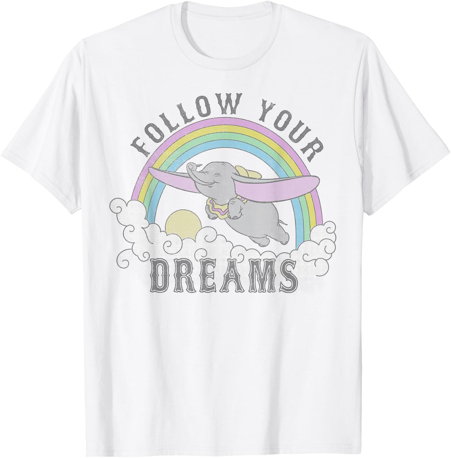 Disney Dumbo Follow Your Dreams Small T-Shirt - T-Shirt | White