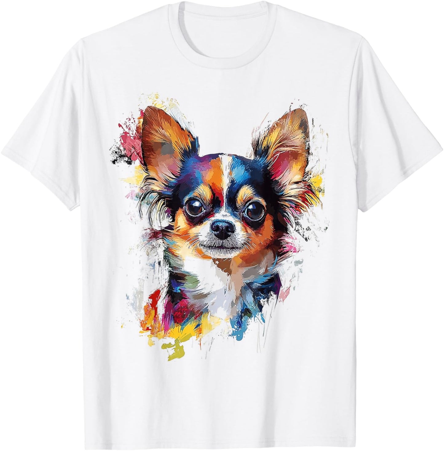 Chihuahua Hund Motiv Haustier Artwork Chihuahua T-Shirt - T-Shirt | White