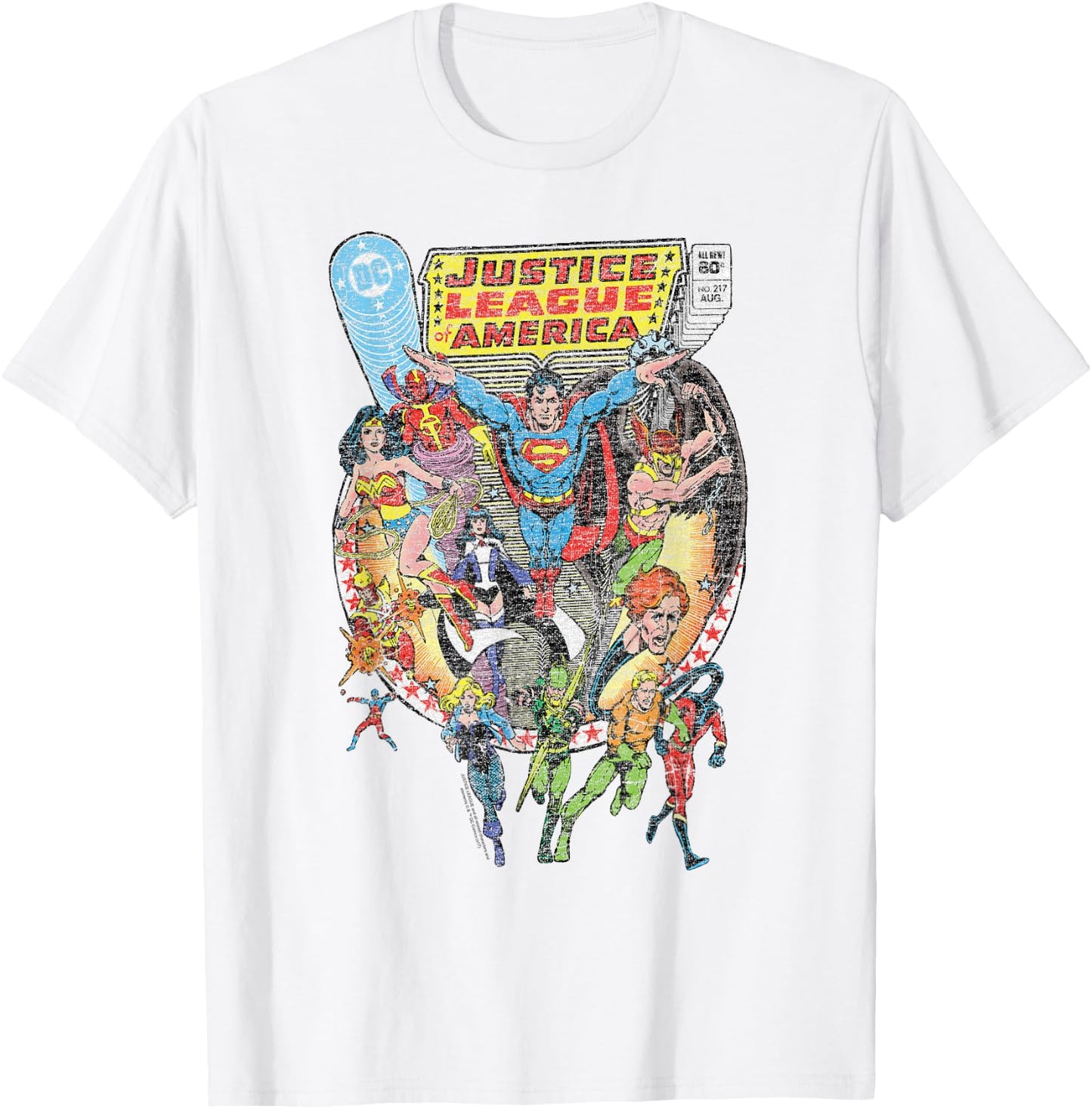 Justice League Team Up T-Shirt - T-Shirt | White