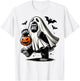 Funny Gorilla Halloween Ghost Costume Trick Or Treat Monkey T-Shirt - T-Shirt | White