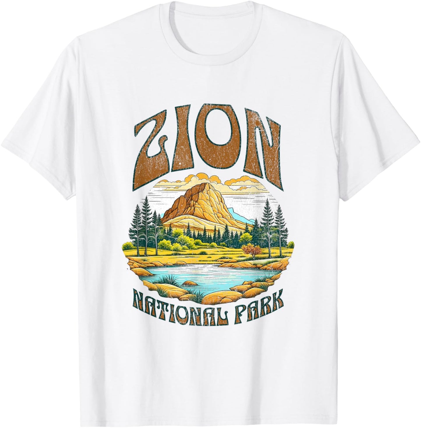 Zion National Park T-Shirt - T-Shirt | White