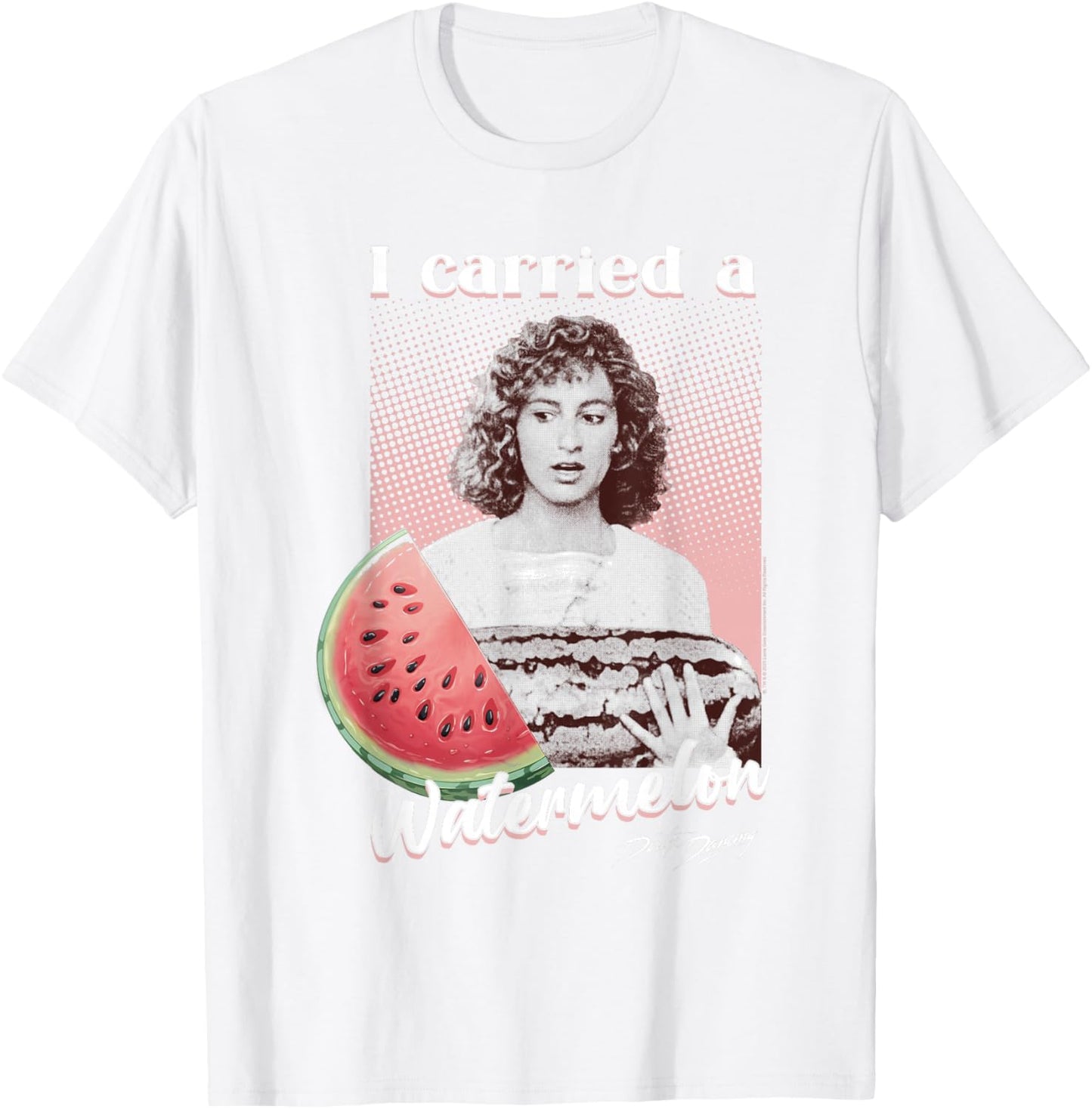 Dirty Dancing I Carried a Watermelon Photo Vintage Movie T-Shirt - T-Shirt | White