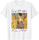 Gustav Klimt Lady With A Fan Vintage Painting T-Shirt - T-Shirt | White