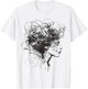 Women Face Art Drawing Human Graphic Abstract Women T-Shirt - T-Shirt | White