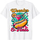 Hotdog & Martini Cocktail Drinking Foodie Weenies & Tinis T-Shirt - T-Shirt | White