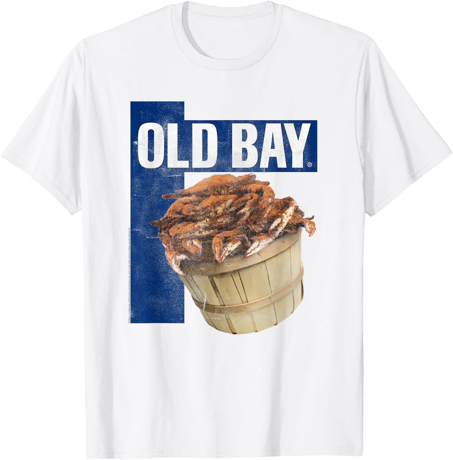 Old Bay Crab Seasoning Distressed T-Shirt - T-Shirt | White