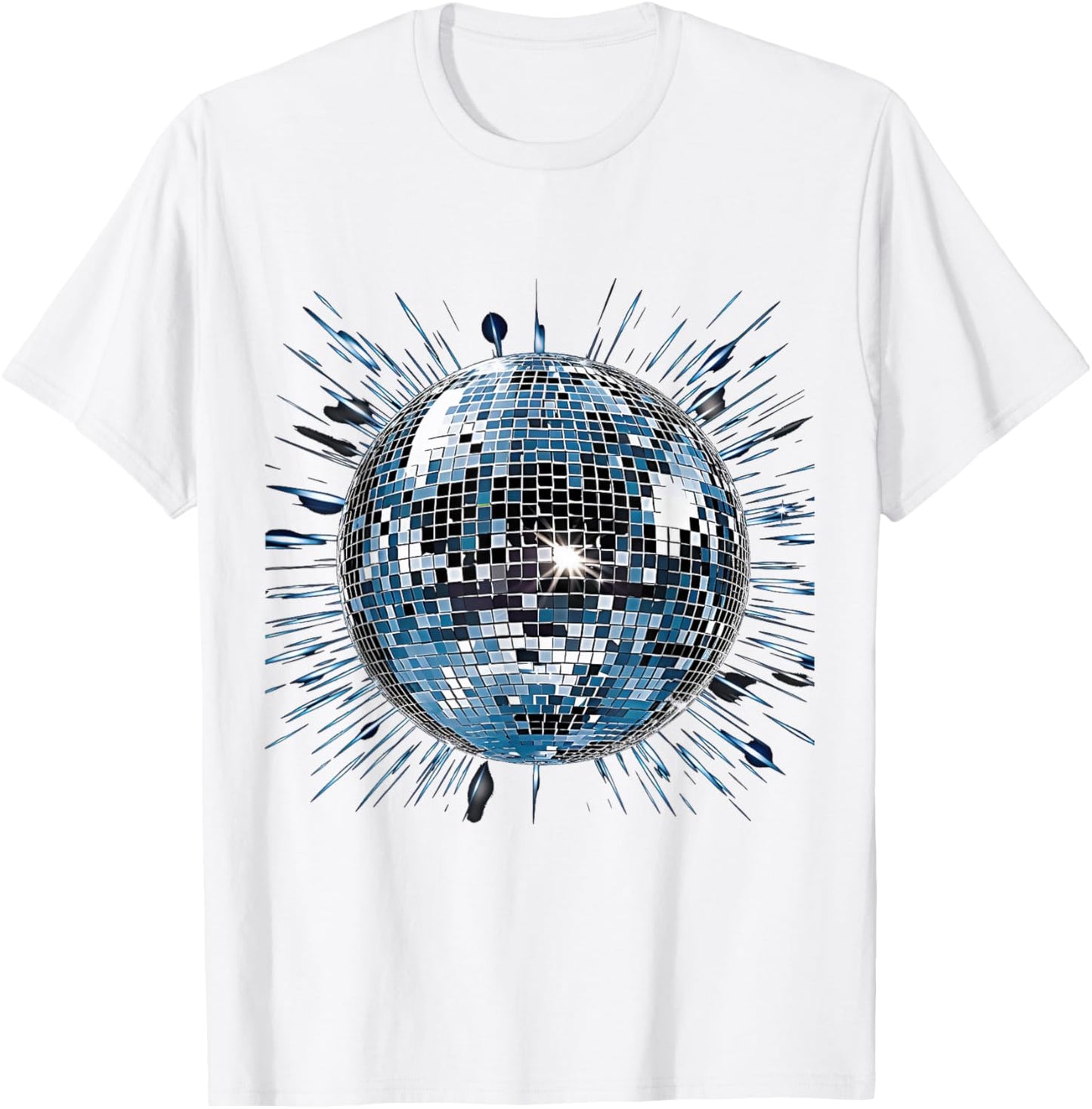 Disco Ball Vintage Retro House discoball Cool Party T-Shirt - T-Shirt | White