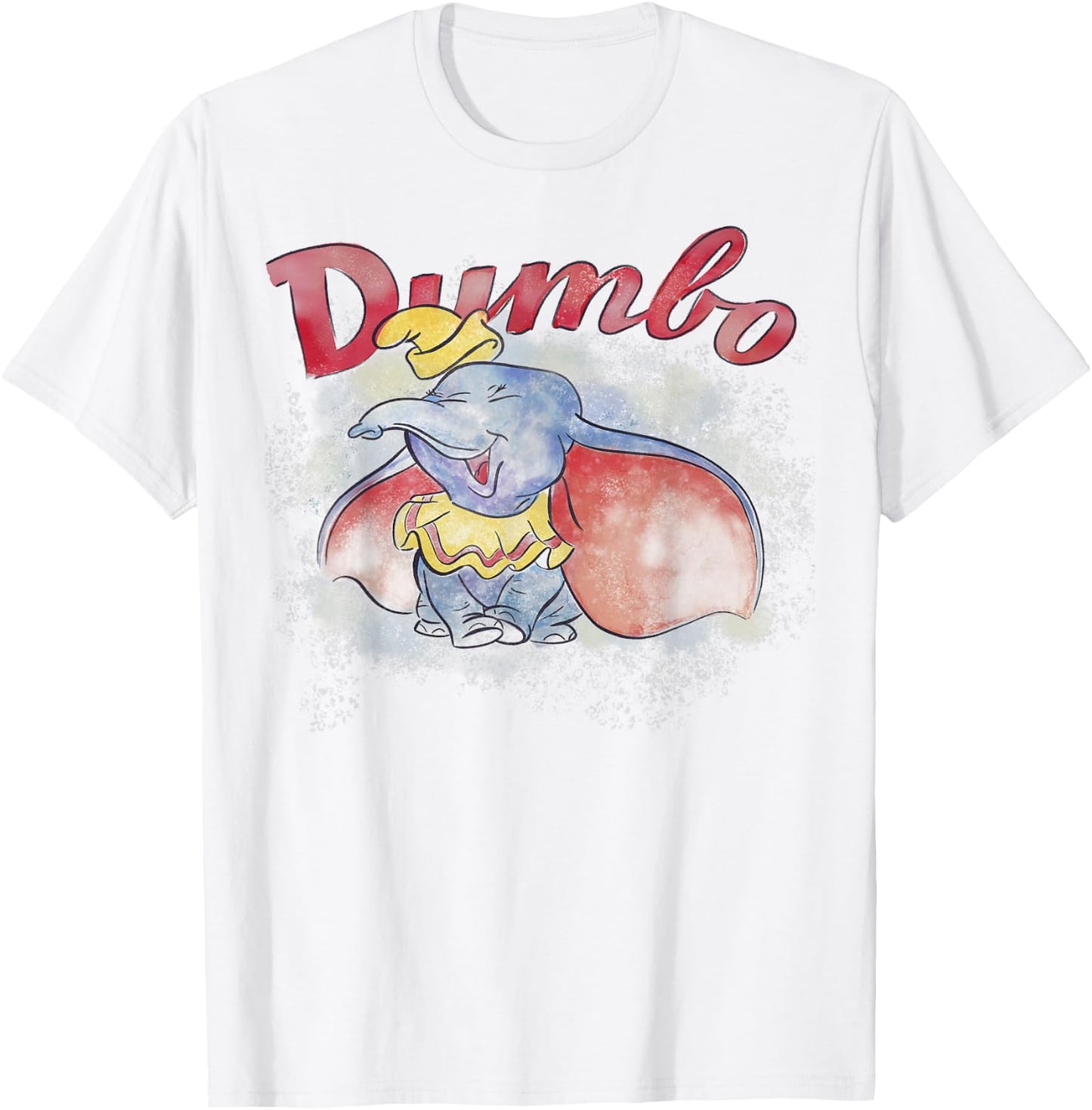Disney Dumbo Watercolor Portrait T-Shirt - T-Shirt | White