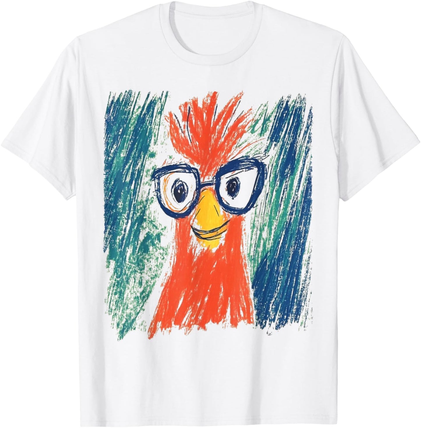 Pop Art Chicken Funny T-Shirt - T-Shirt | White