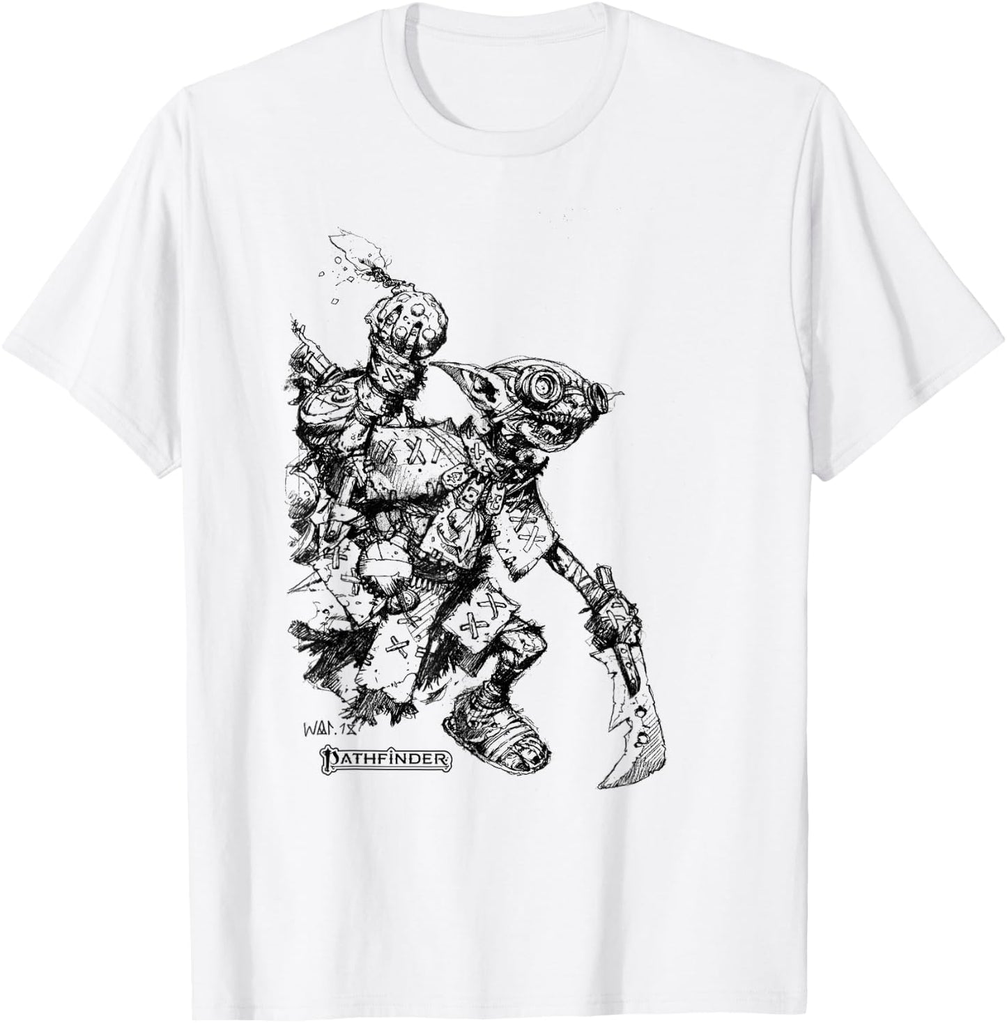 Pathfinder Iconic Fumbus monochrome T-Shirt - T-Shirt | White