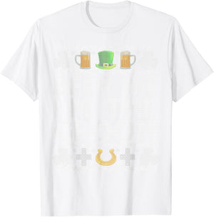 Beer Me I'm The Groom St Patrick's Day Bachelor Party Funny T-Shirt - T-Shirt | White