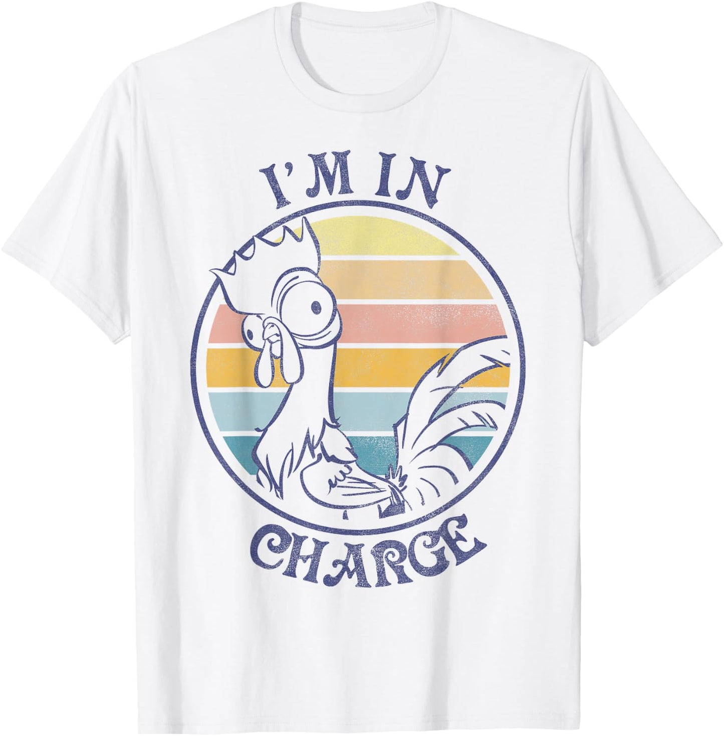 Disney Moana HEI HEI I'm in Charge Sunset Graphic T-Shirt - T-Shirt | White