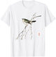 Japanese art Tit design - for bird lovers T-Shirt - T-Shirt | White