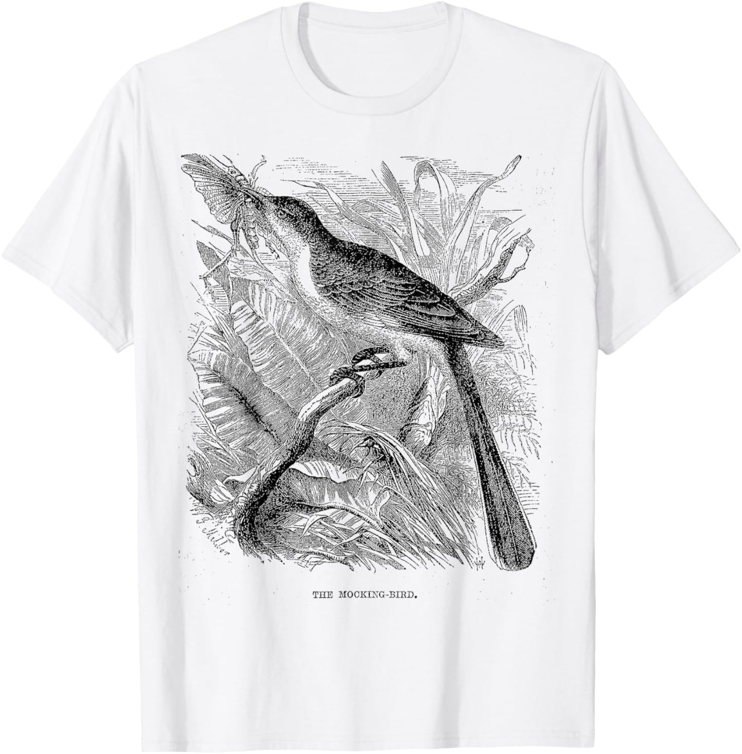 Mockingbird bird Texas Vintage Mockingbird bird Texas T-Shirt - T-Shirt | White