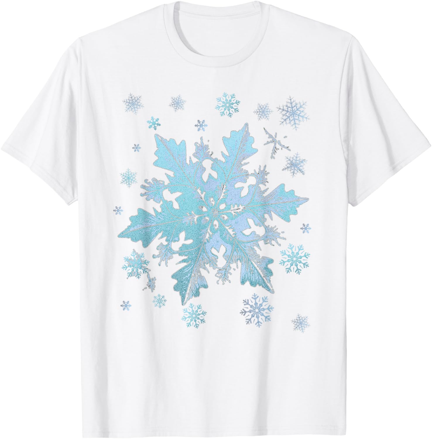 Snowflake Costume Winter Christmas Matching Women Kids Adult T-Shirt - T-Shirt | White