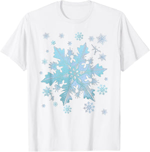 Snowflake Costume Winter Christmas Matching Women Kids Adult T-Shirt - T-Shirt | White