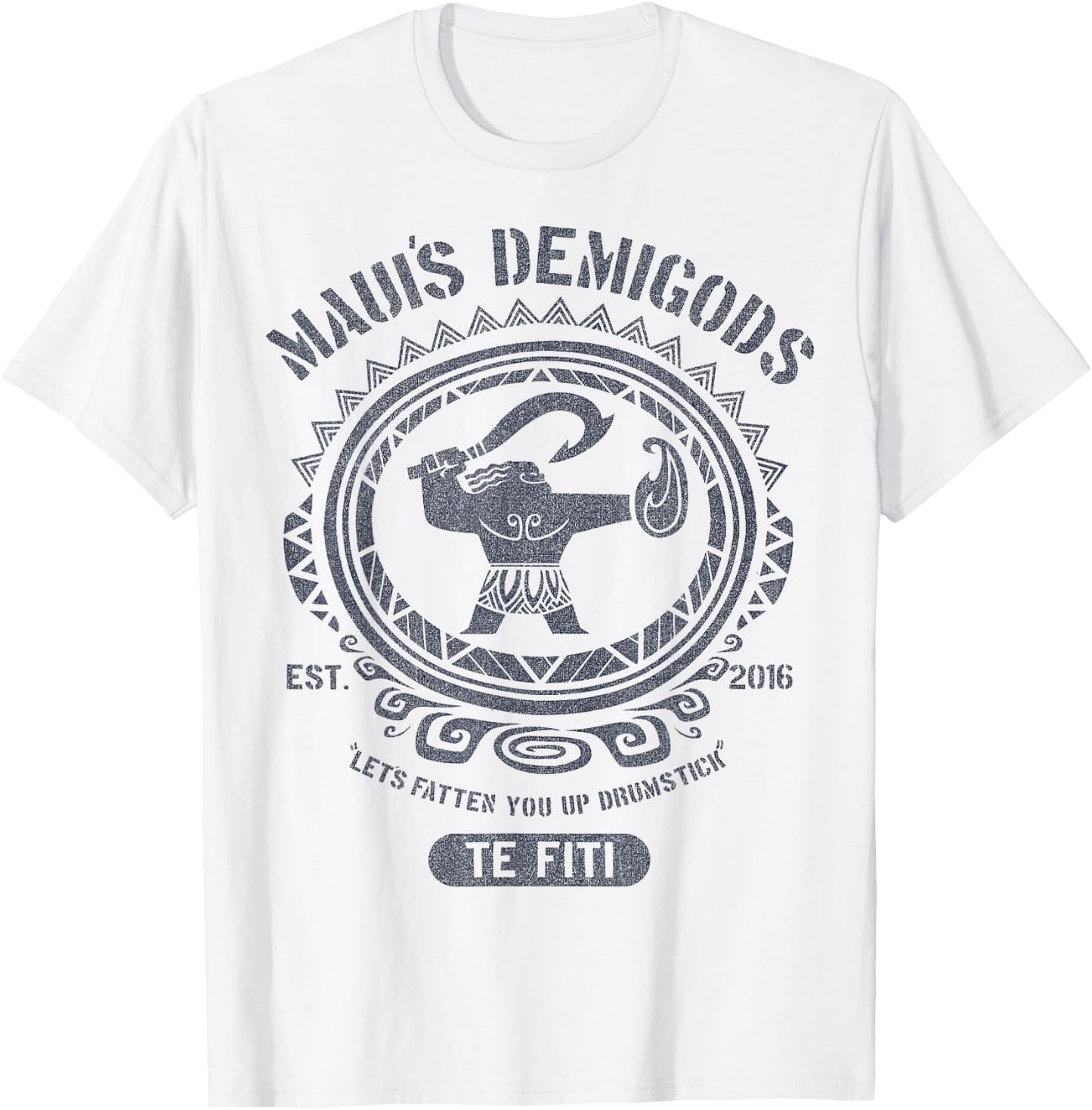 Disney Moana Maui's Demigods Artsy Circle Portrait T-Shirt - T-Shirt | White
