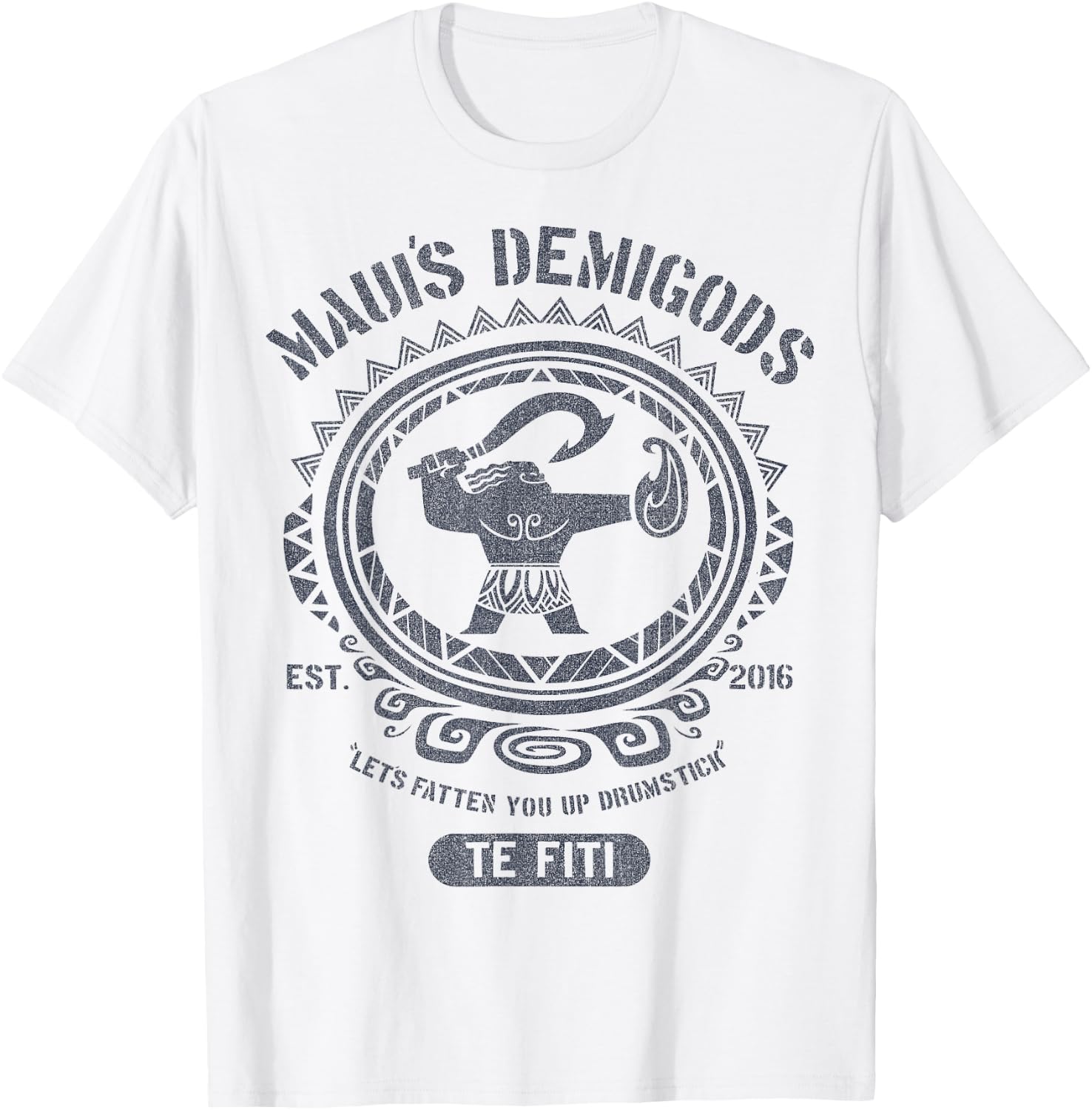 Disney Moana Maui's Demigods Artsy Circle Portrait T-Shirt - T-Shirt | White