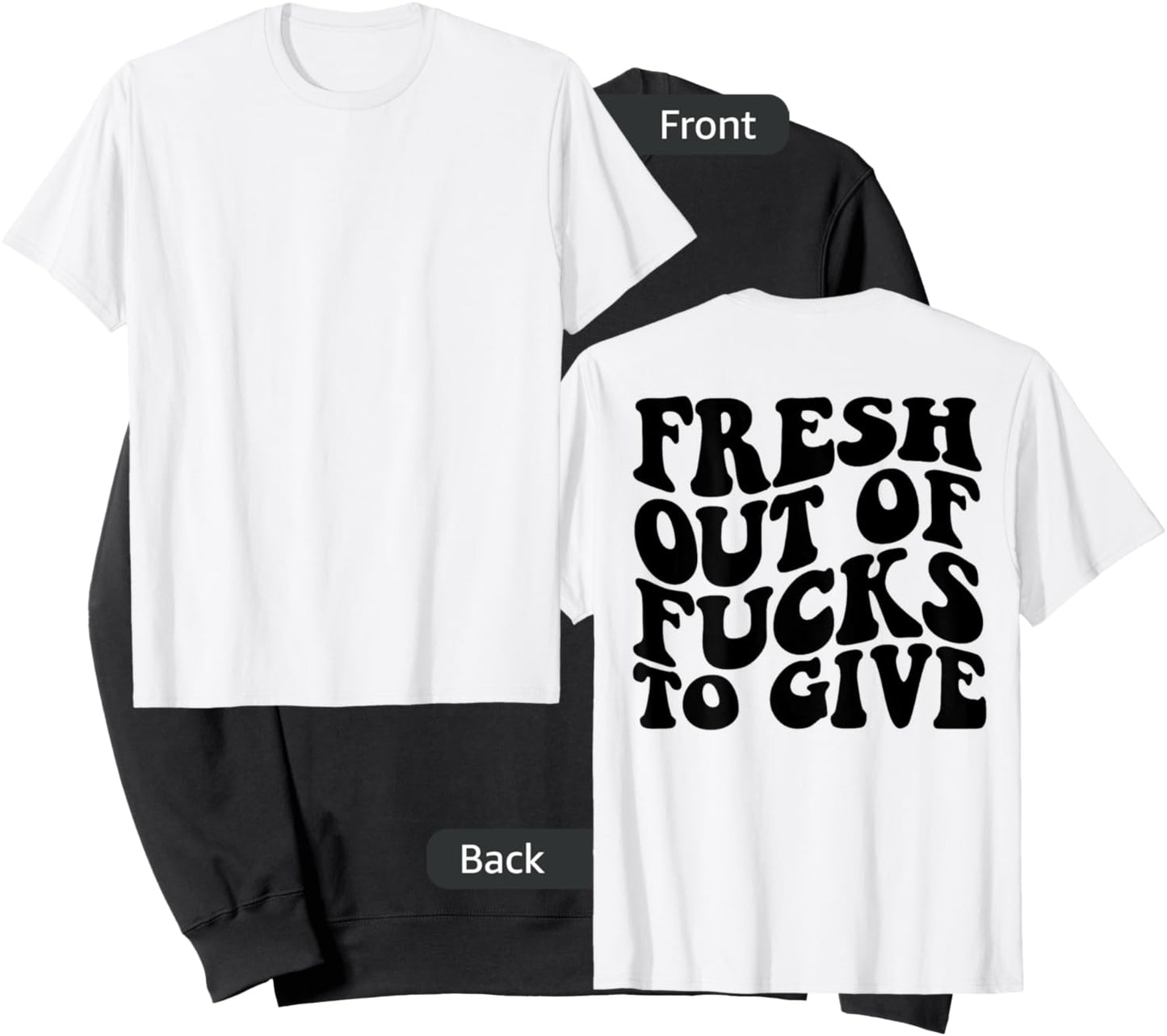 Fresh out of fucks to give Sweatshirt - Sweatshirt | Black