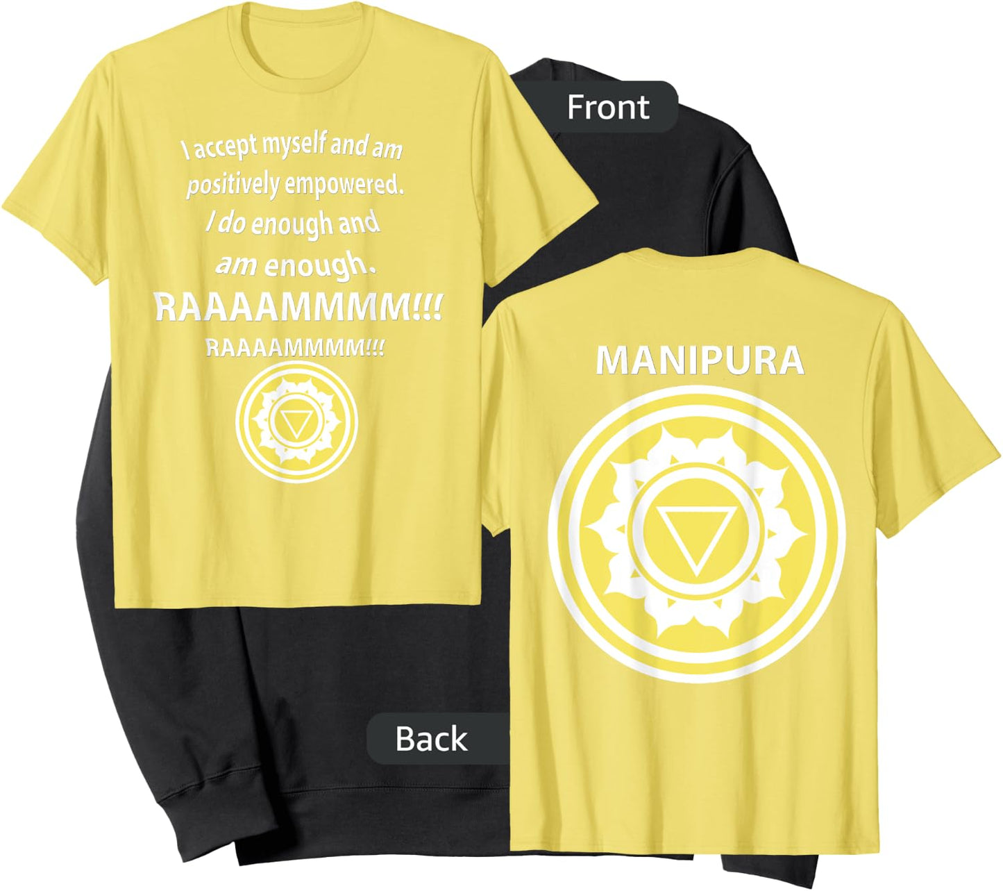 SOLAR PLEXUS CHAKRA MANIPURA Tantra Yoga MEDITATION Sweatshirt - Sweatshirt | Black