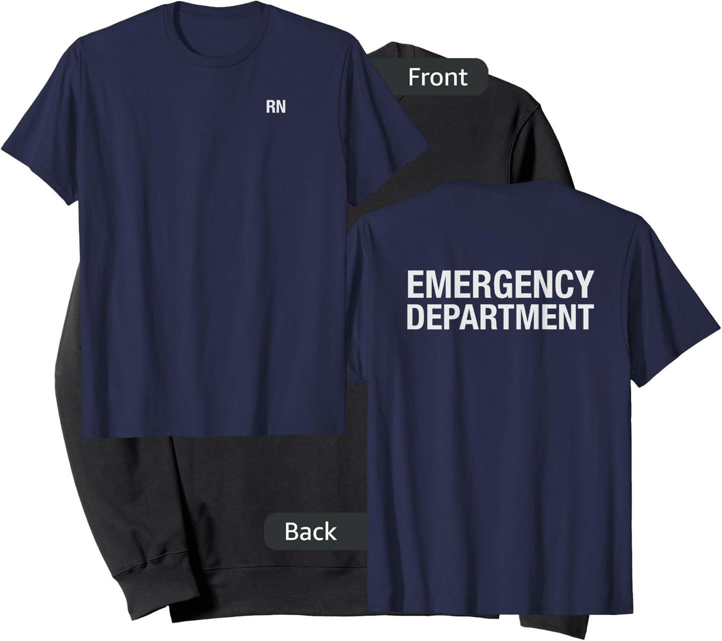Emergency Department RN Nurse Sweatshirt - Sweatshirt | Black