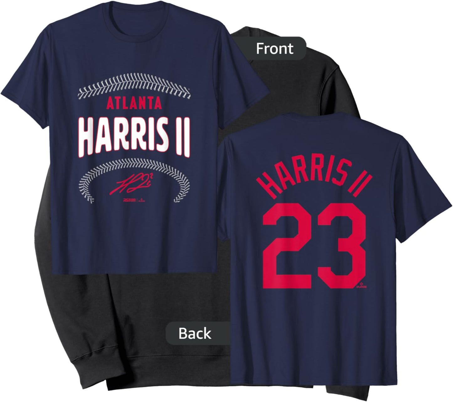 Michael Harris II Atlanta Name & Number (Front & Back) Sweatshirt - Sweatshirt | Black