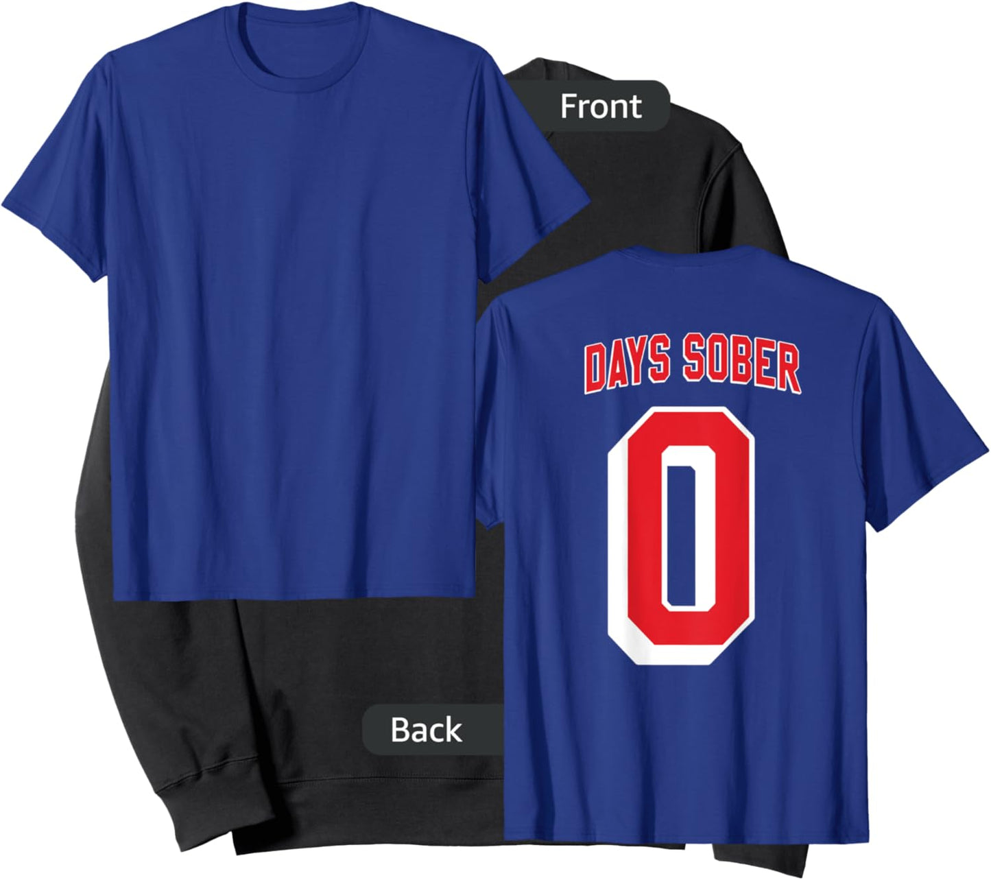 0 DAYS SOBER Jersey Funny Drinking Shirt Inappropriate Gag Sweatshirt - Sweatshirt | Black