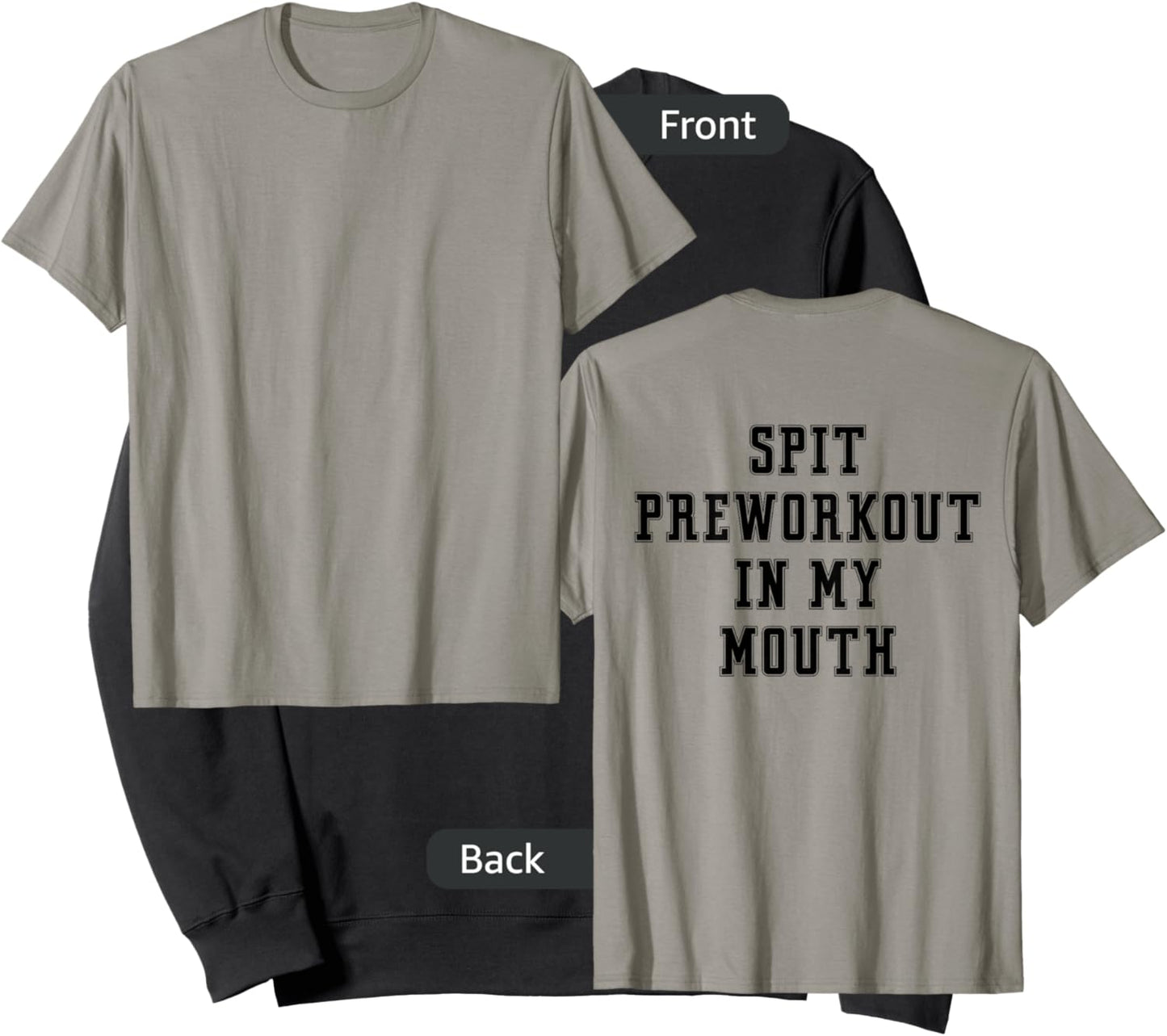 Spit Preworkout In My Mouth (back) Sweatshirt - Sweatshirt | Black