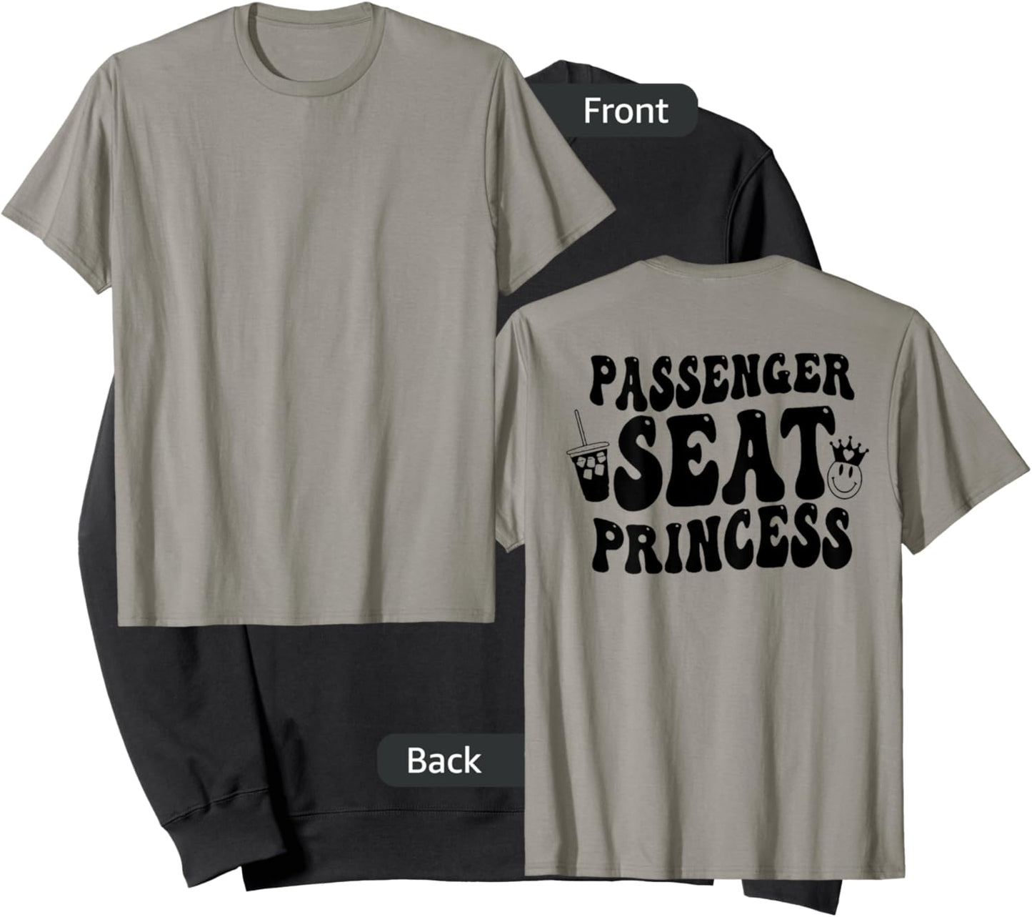 Passenger Seat Princess (on back Sweatshirt - Sweatshirt | Black