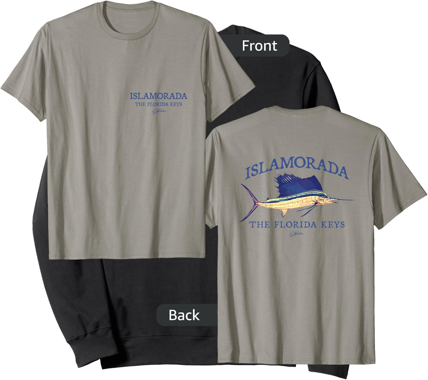 JCombs: Islamorada, FL, Sailfish (2-Sided) Sweatshirt - Sweatshirt | Black