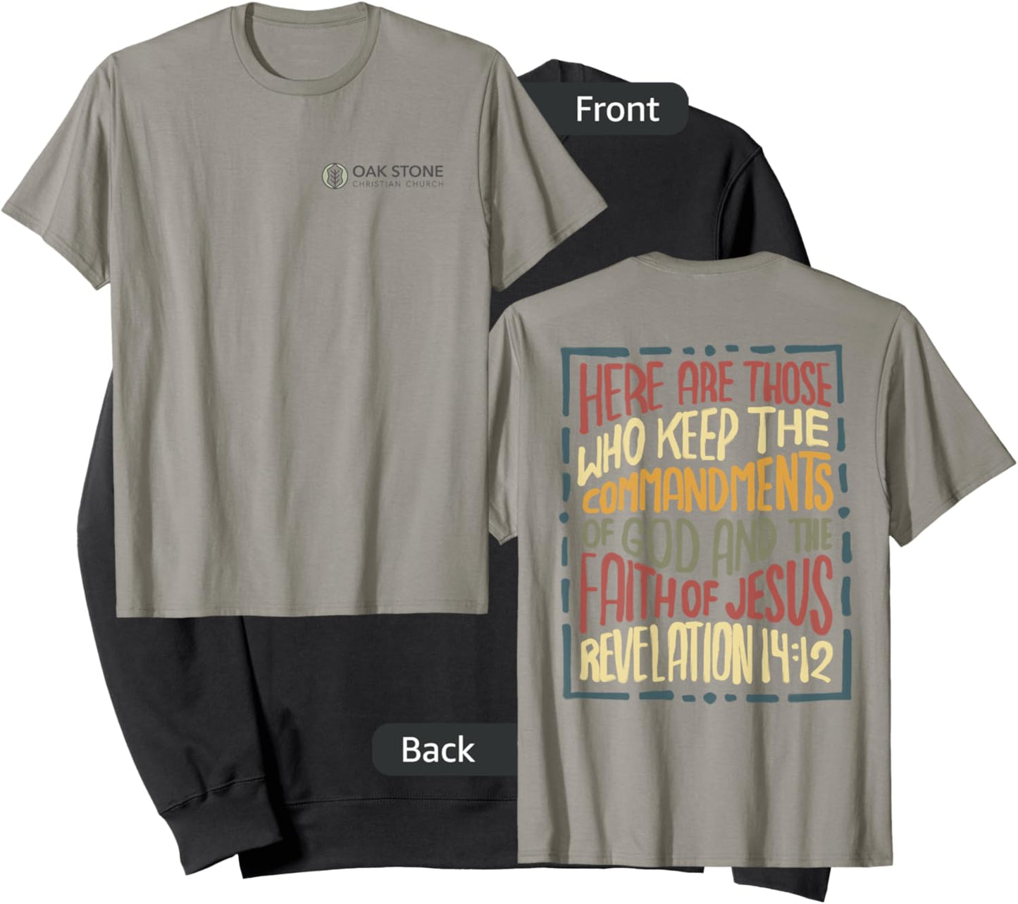 Revelation 14:12 Here are those who keep the commandments Sweatshirt - Sweatshirt | Black