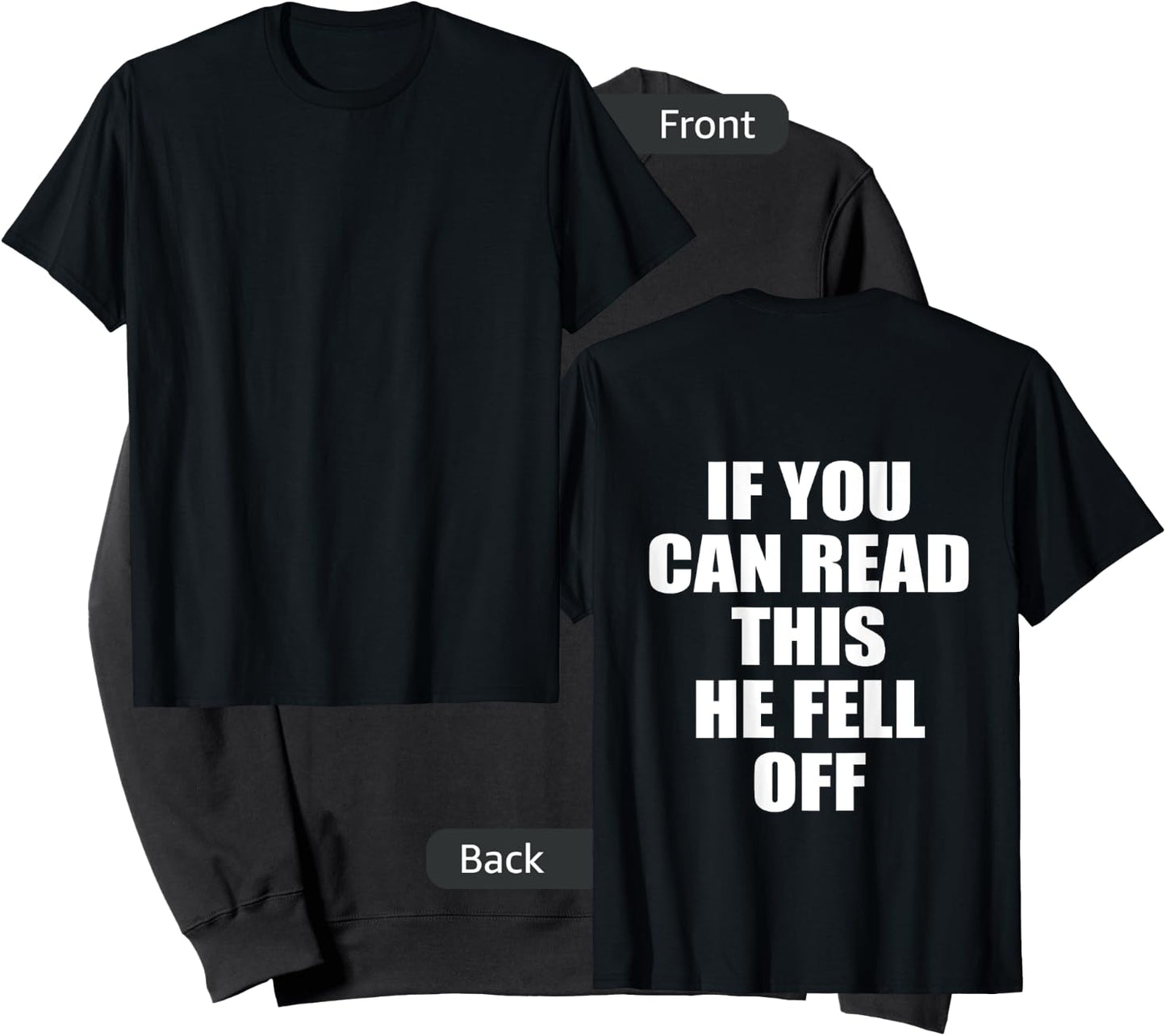 Funny Motorcycle Biker Girl If You Can Read This He Fell Off Sweatshirt - Sweatshirt | Black