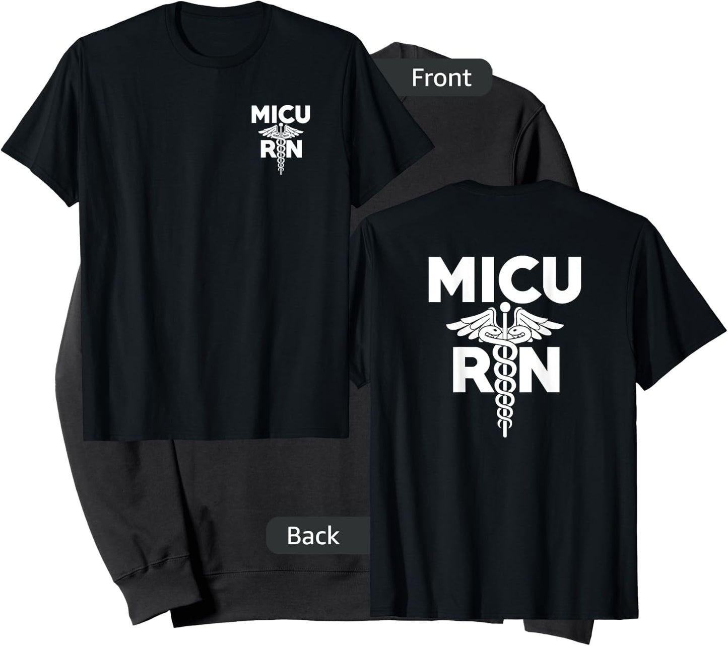 MICU Registered Nurse Intensive Care Unit RN Staff Sweatshirt - Sweatshirt | Black