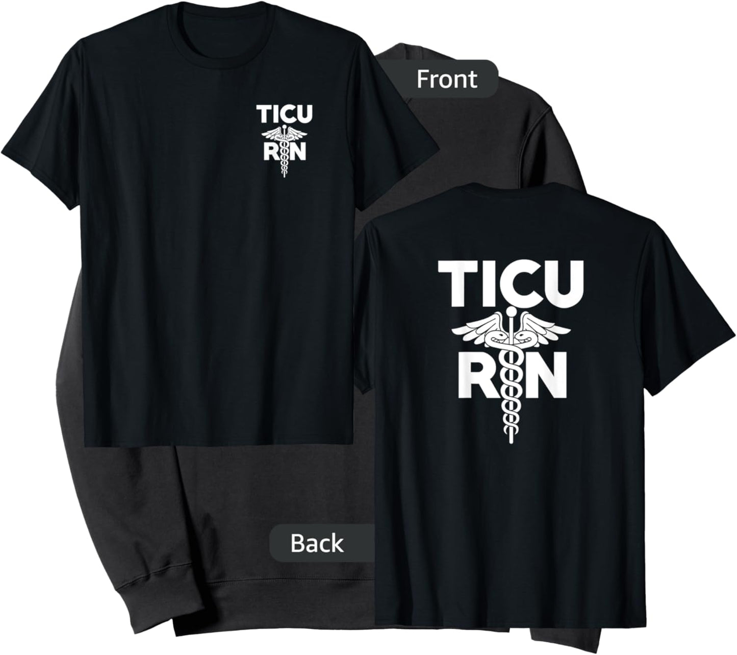 TICU Registered Nurse Intensive Care Unit RN Staff Sweatshirt - Sweatshirt | Black