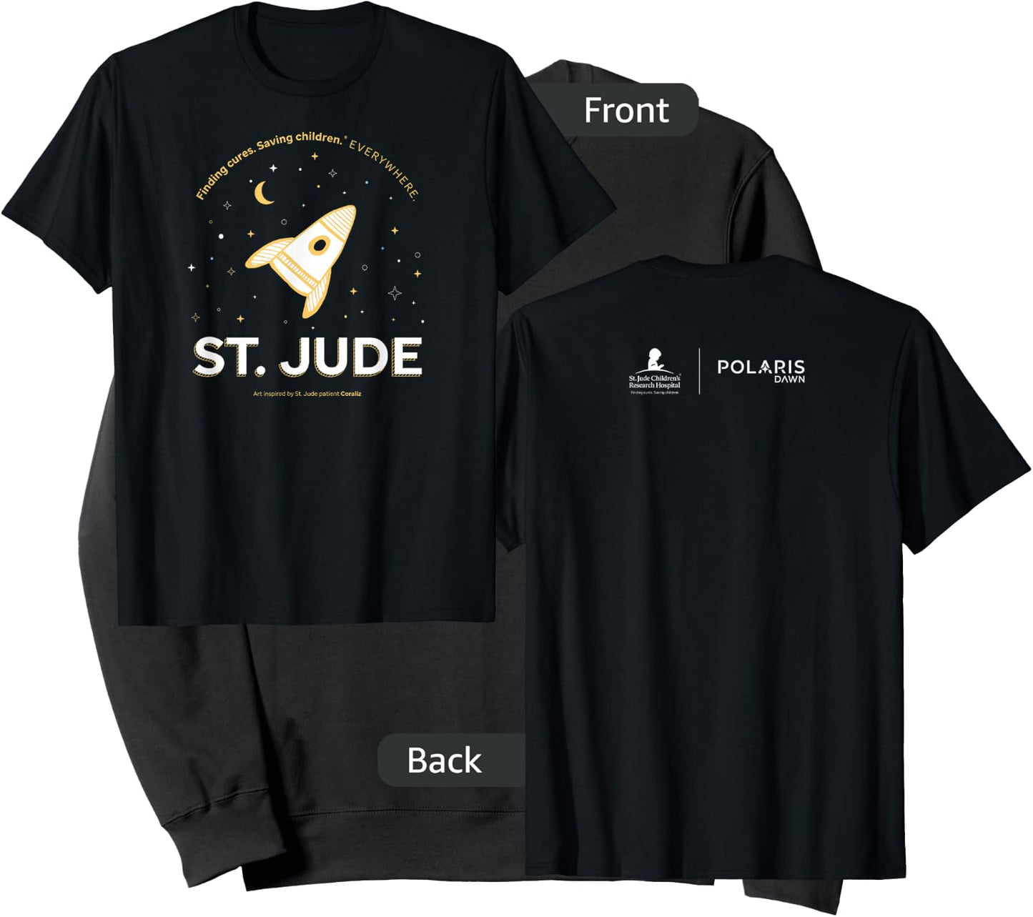 St. Jude Patient Coraliz Moon Sweatshirt - Sweatshirt | Black