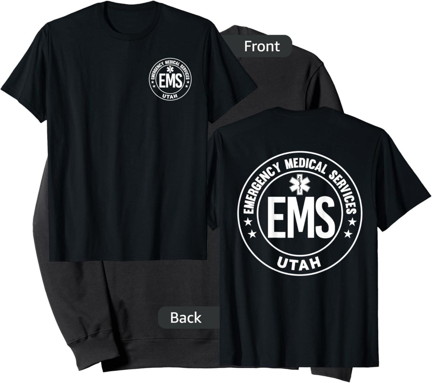 Utah EMS Emergency Medical Services EMT Sweatshirt - Sweatshirt | Black