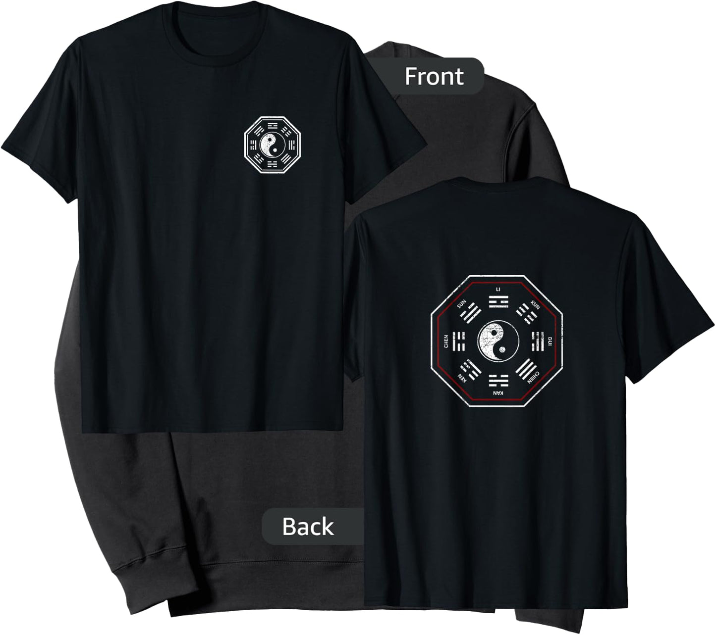 Kan & Li Bagua Yin Yang Tai Chi, Qi Gong, Tibetan Lotus Sweatshirt - Sweatshirt | Black