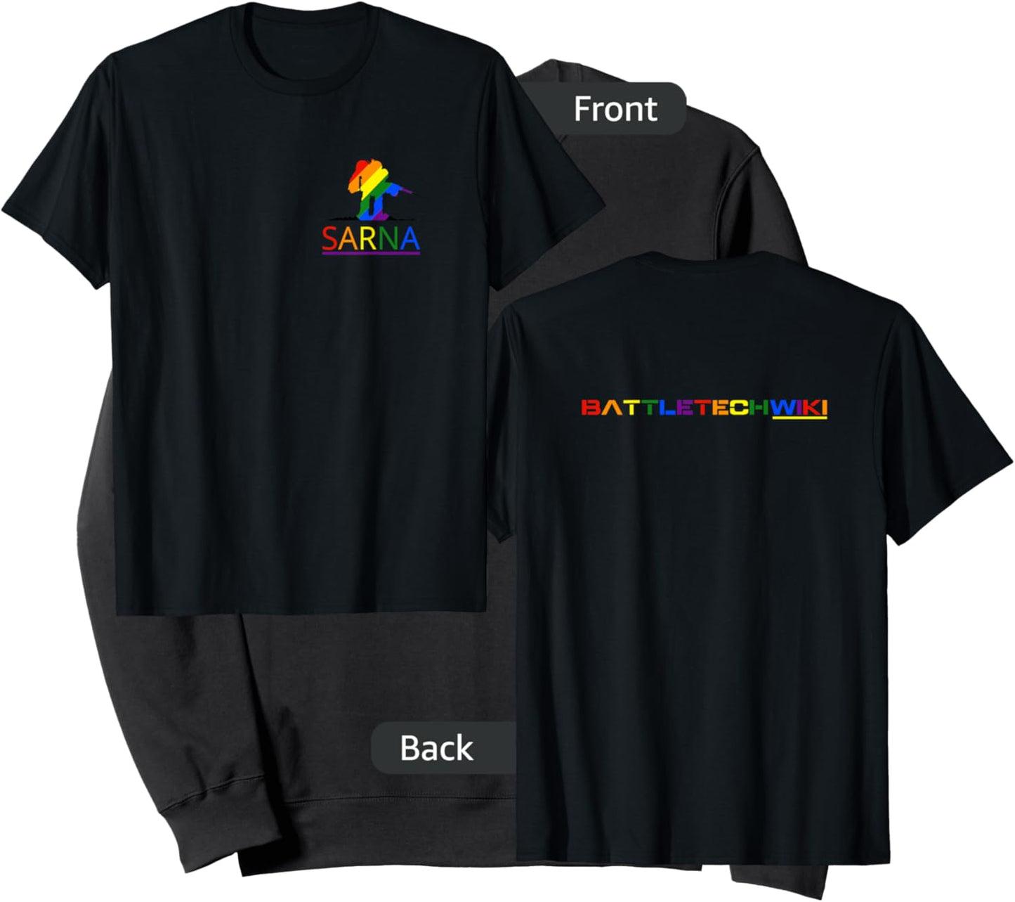 Sarna.net / BattleTech Wiki (Rainbow) Sweatshirt - Sweatshirt | Black