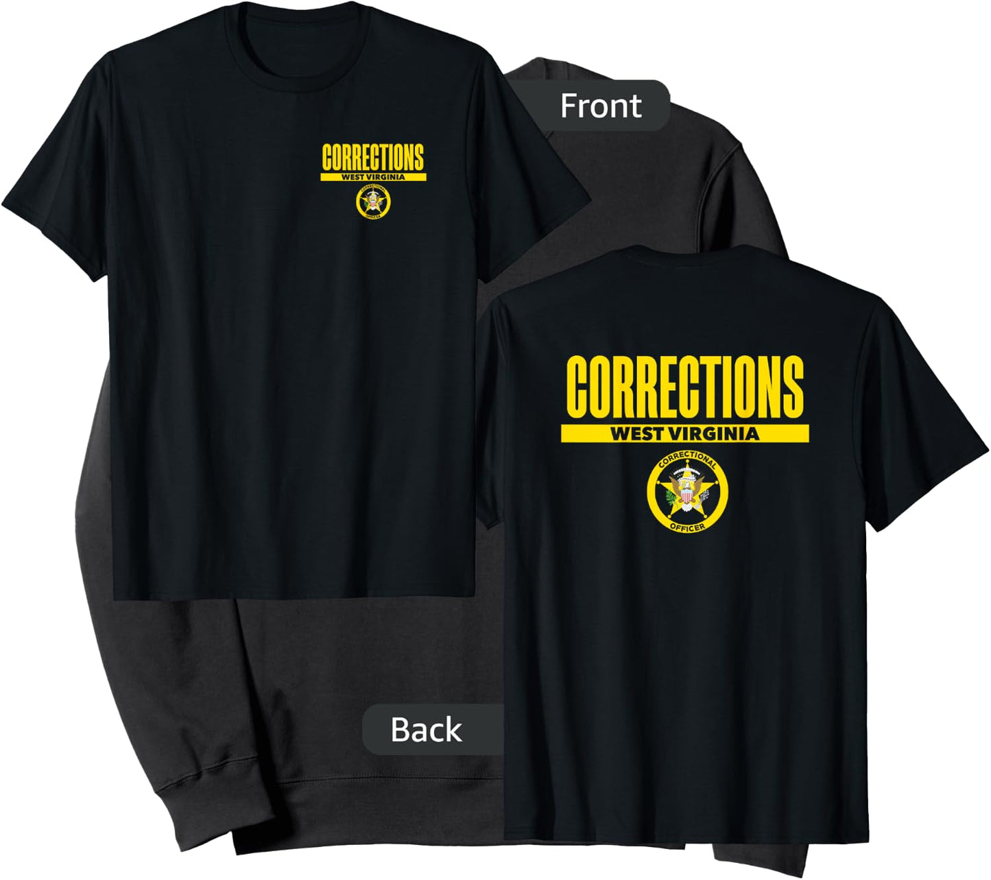 West Virginia Correctional Officer Thin Gray Line Sweatshirt - Sweatshirt | Black
